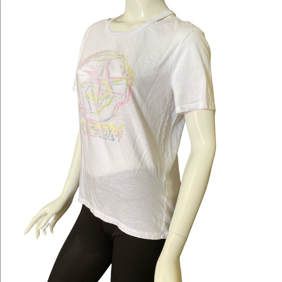 VOLCOM White Multicolor Graphic Tee - Picture 2 of 6